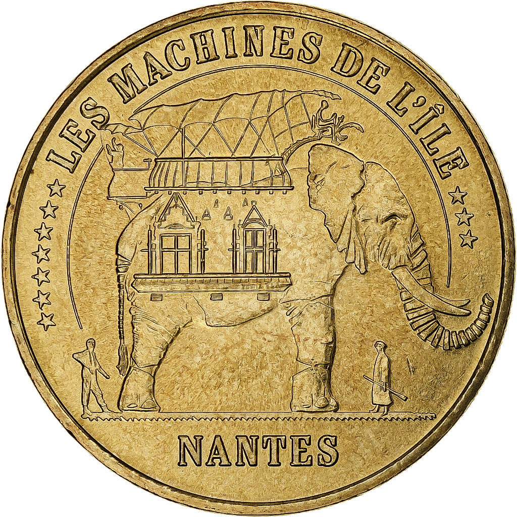 Frankreich, Tourist token, Machines de Nantes, 2007, MDP, Nordic gold, UNZ