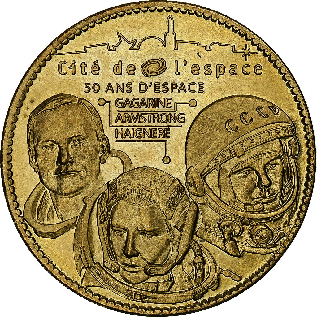 France, Tourist token, Cité de l'espace, 2007, Arthus-Bertrand, Nordic gold