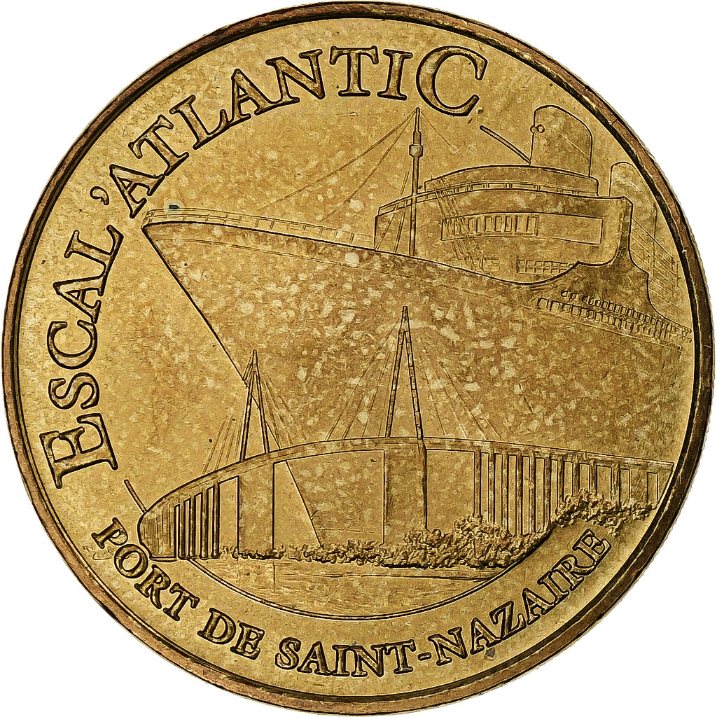 France, Tourist token, Escal'Atlantic, 2007, MDP, Nordic gold, MS(63)