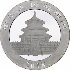 China, 10 Yüan, 1 oz, Panda, Bullion, 2018, Proof, Zilver, UNC-, KM:2410