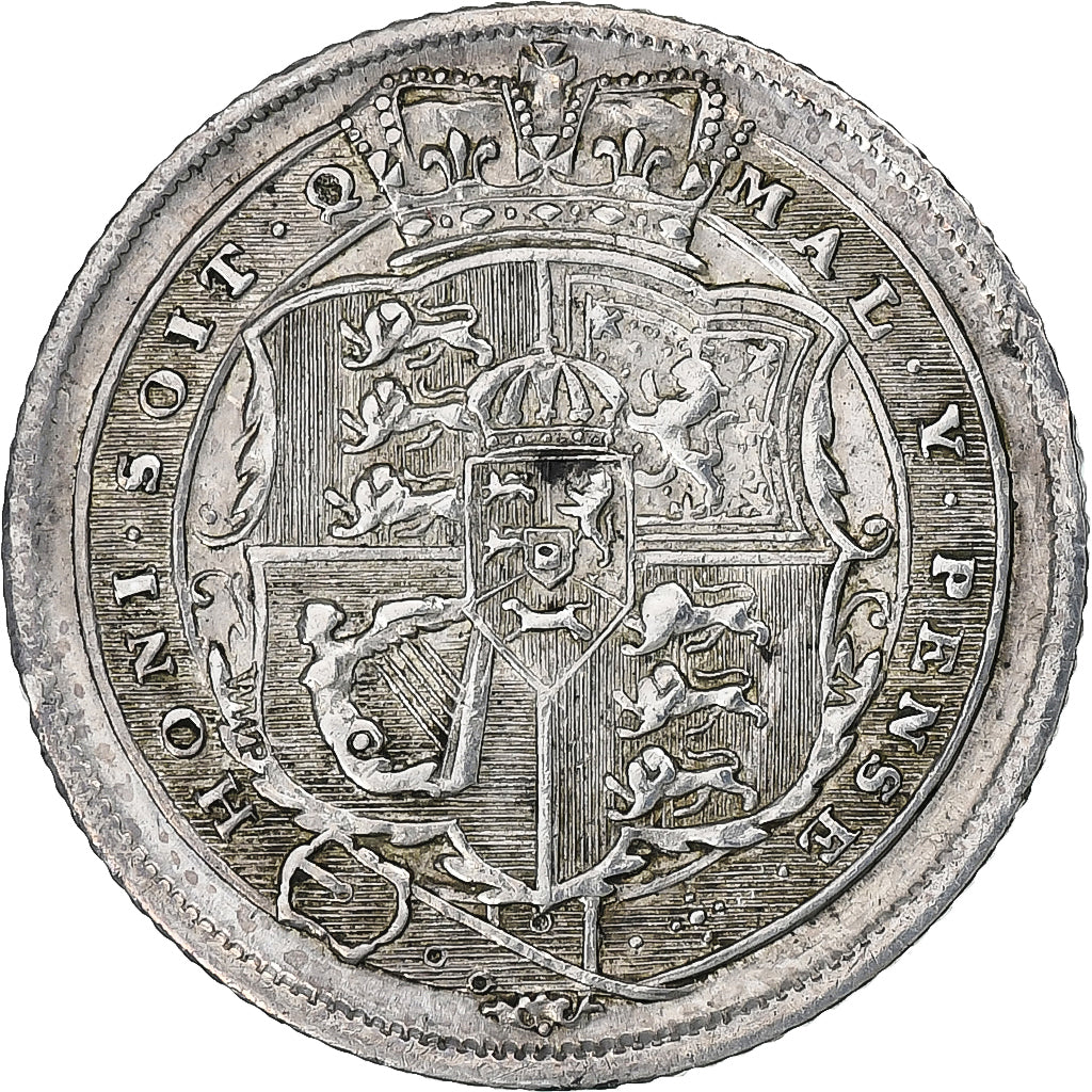 Great Britain, George III, 6 Pence, 1816, London, Silver, EF(40-45), Spink:3791