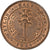 Cejlon, George V, 1/2 Cent, 1926, Heaton, Miedź, AU(50-53), KM:106