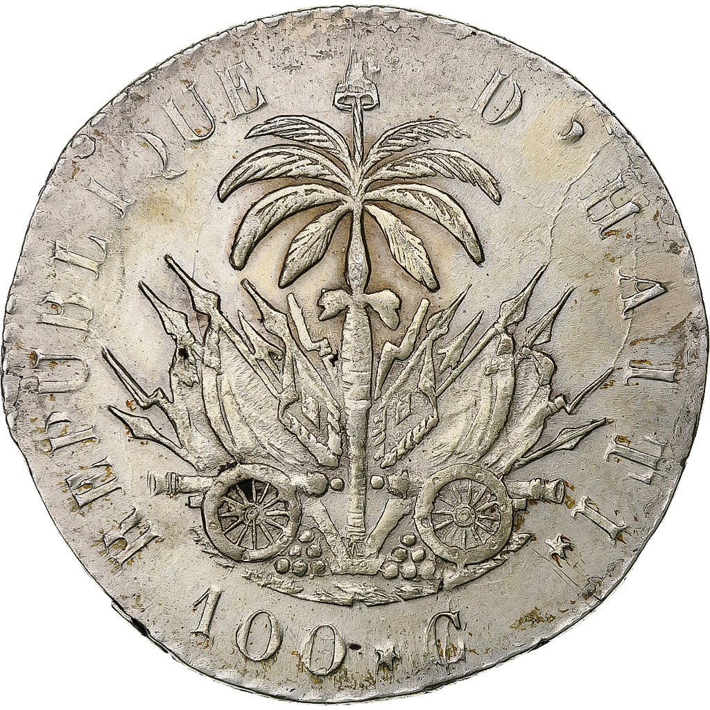 Haïti, Jean-Pierre Boyer, 100 Centimes, AN 26 (1829), Argent, TTB+