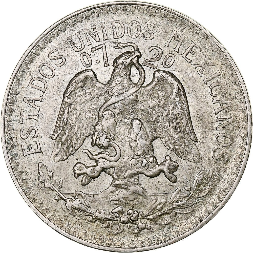 Mexico, 50 Centavos, 1944, Mexico City, Srebro, AU(50-53), KM:447