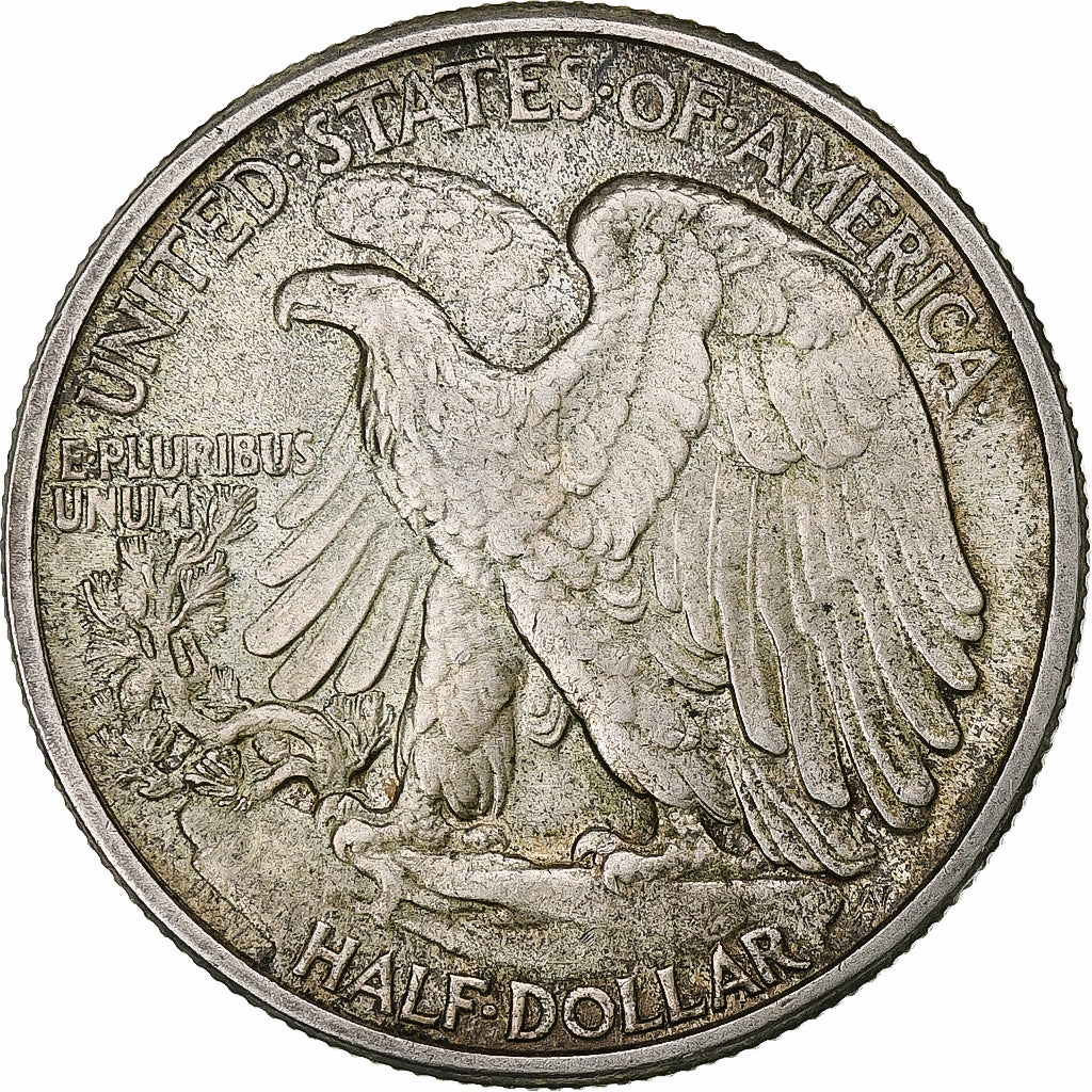 États-Unis, Half Dollar, Walking Liberty, 1942, Philadelphie, Argent, TTB+
