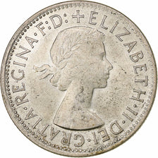 Australia, Elizabeth II, Florin, Royal Visit, 1954, Melbourne, Billon
