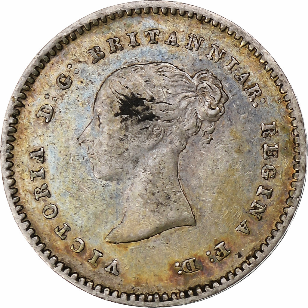 United Kingdom, Victoria, 2 Pence, 1845, London, Silver, EF(40-45), Spink:3916
