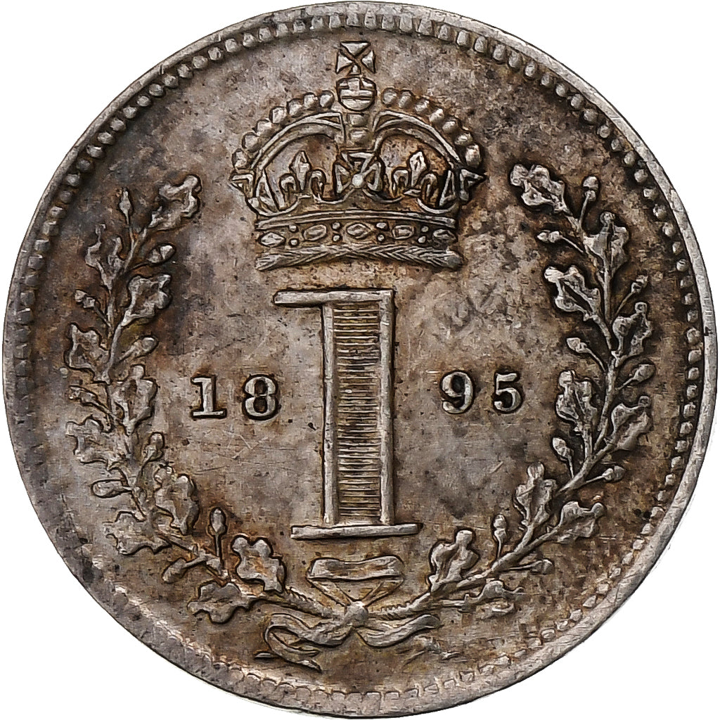 Reino Unido, Victoria, Penny, 1895, London, Plata, MBC+, Spink:3947, KM:775