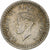 India-British, George VI, 1/4 Rupee, 1942, Calcutta, Silver, AU(50-53), KM:546