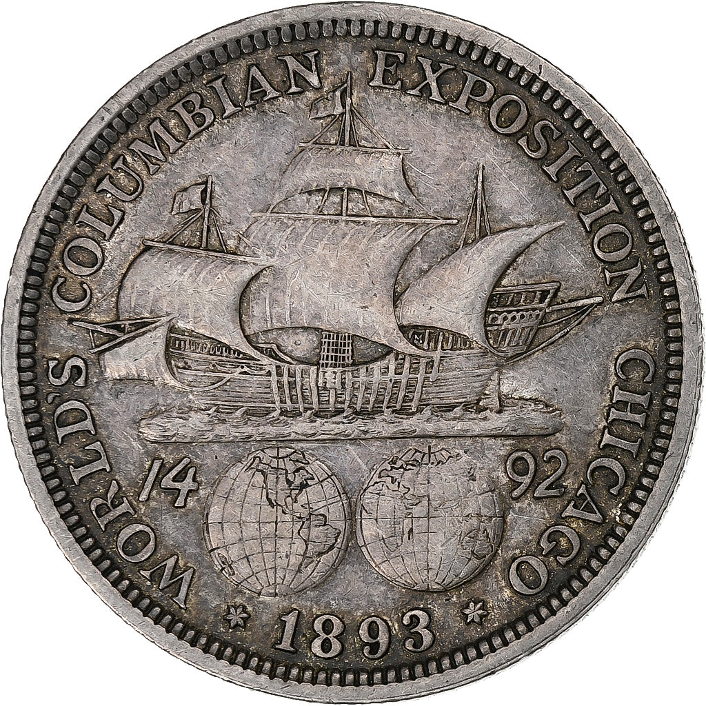 United States, Half Dollar, Columbian Exposition, 1893, Philadelphia, Silver