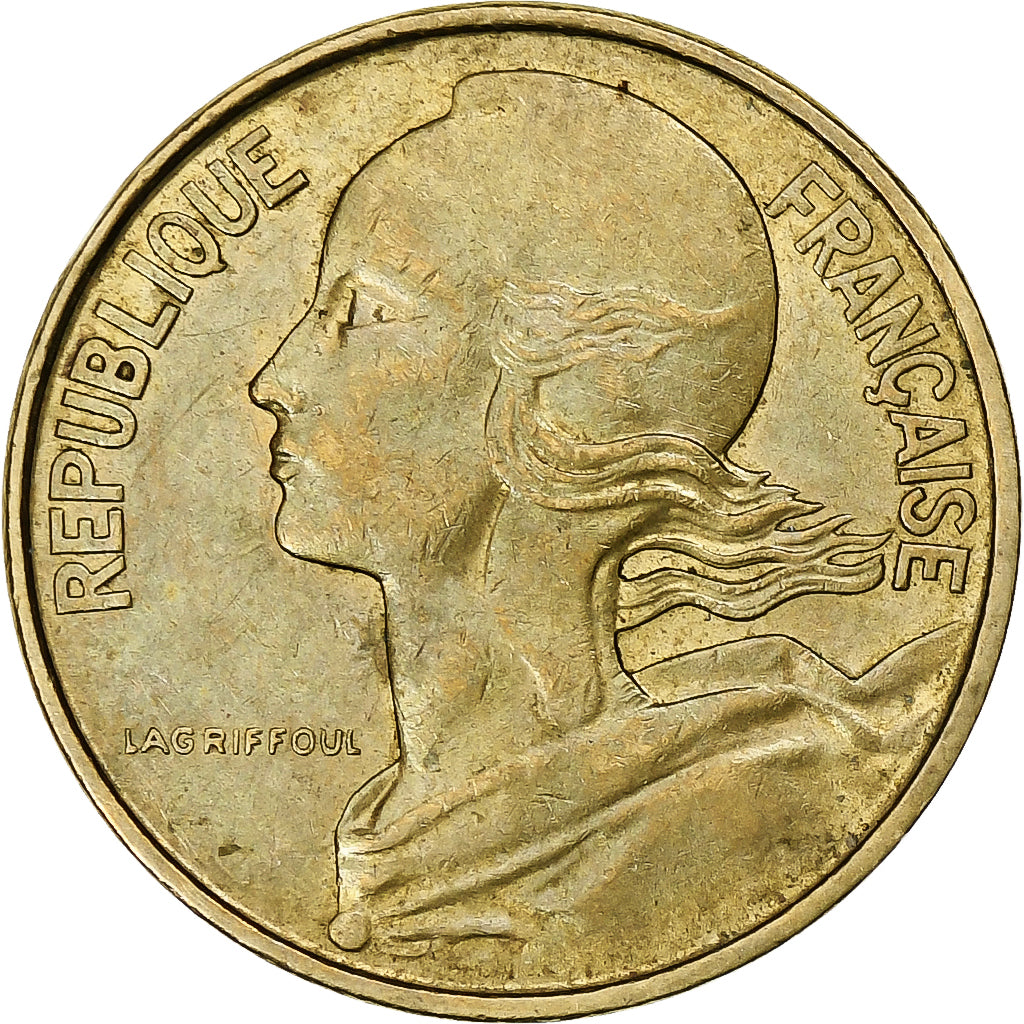 Francia, 10 Centimes, Marianne, 1969, Paris, Alluminio-bronzo, BB, Gadoury:293