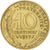 France, 10 Centimes, Marianne, 1977, Pessac, Aluminum-Bronze, EF(40-45)