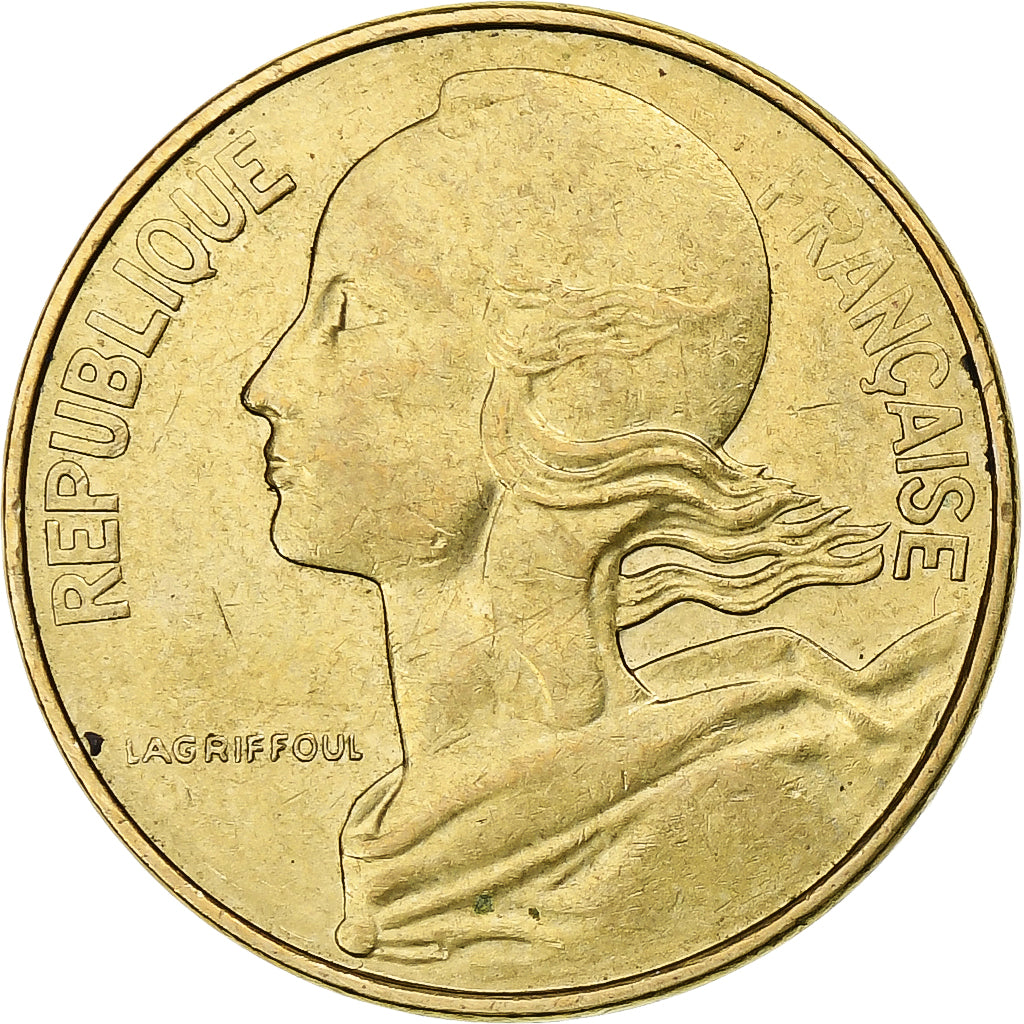 Frankrijk, 10 Centimes, Marianne, 1981, Pessac, Aluminum-Bronze, ZF