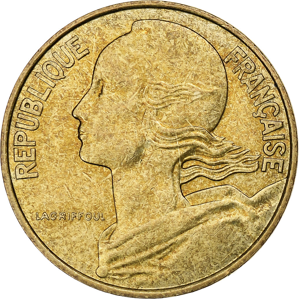 Frankrijk, 10 Centimes, Marianne, 1993, Pessac, Aluminum-Bronze, ZF+