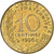 Francja, 10 Centimes, Marianne, 1996, Pessac, Aluminium-Brąz, AU(50-53)