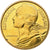 França, 10 Centimes, Marianne, 1970, Paris, Alumínio-Bronze, AU(55-58)