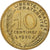 Francia, 10 Centimes, Marianne, 1980, Paris, Aluminio - bronce, EBC+