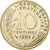 Frankrijk, 10 Centimes, Marianne, 1988, Paris, Aluminum-Bronze, UNC-