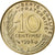 Frankreich, 10 Centimes, Marianne, 1995, Paris, Aluminum-Bronze, UNZ