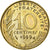 França, 10 Centimes, Marianne, 1999, Paris, Alumínio-Bronze, MS(60-62)