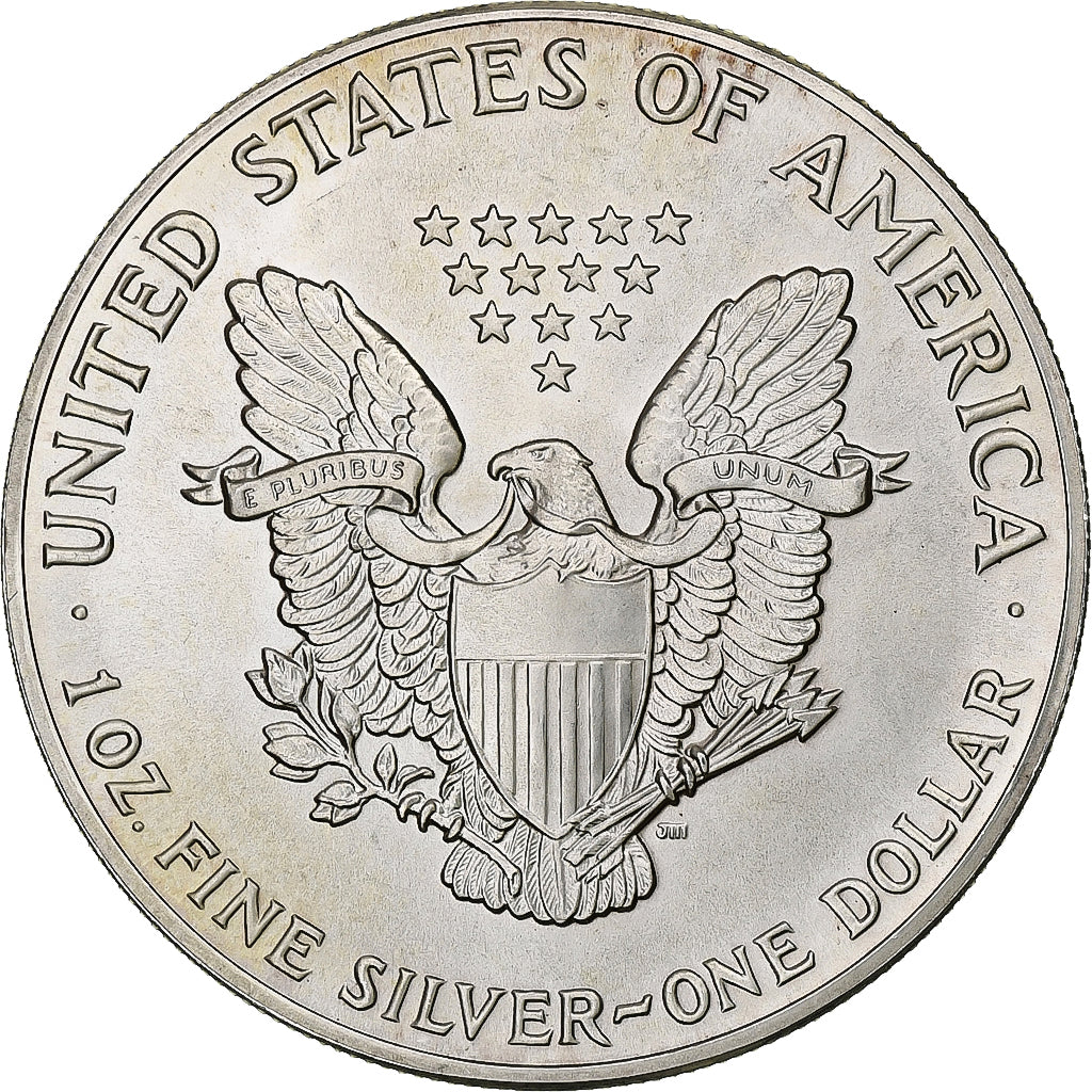United States, 1 Dollar, 1 Oz, Silver Eagle, 1986, Philadelphia, Silver, MS(64)