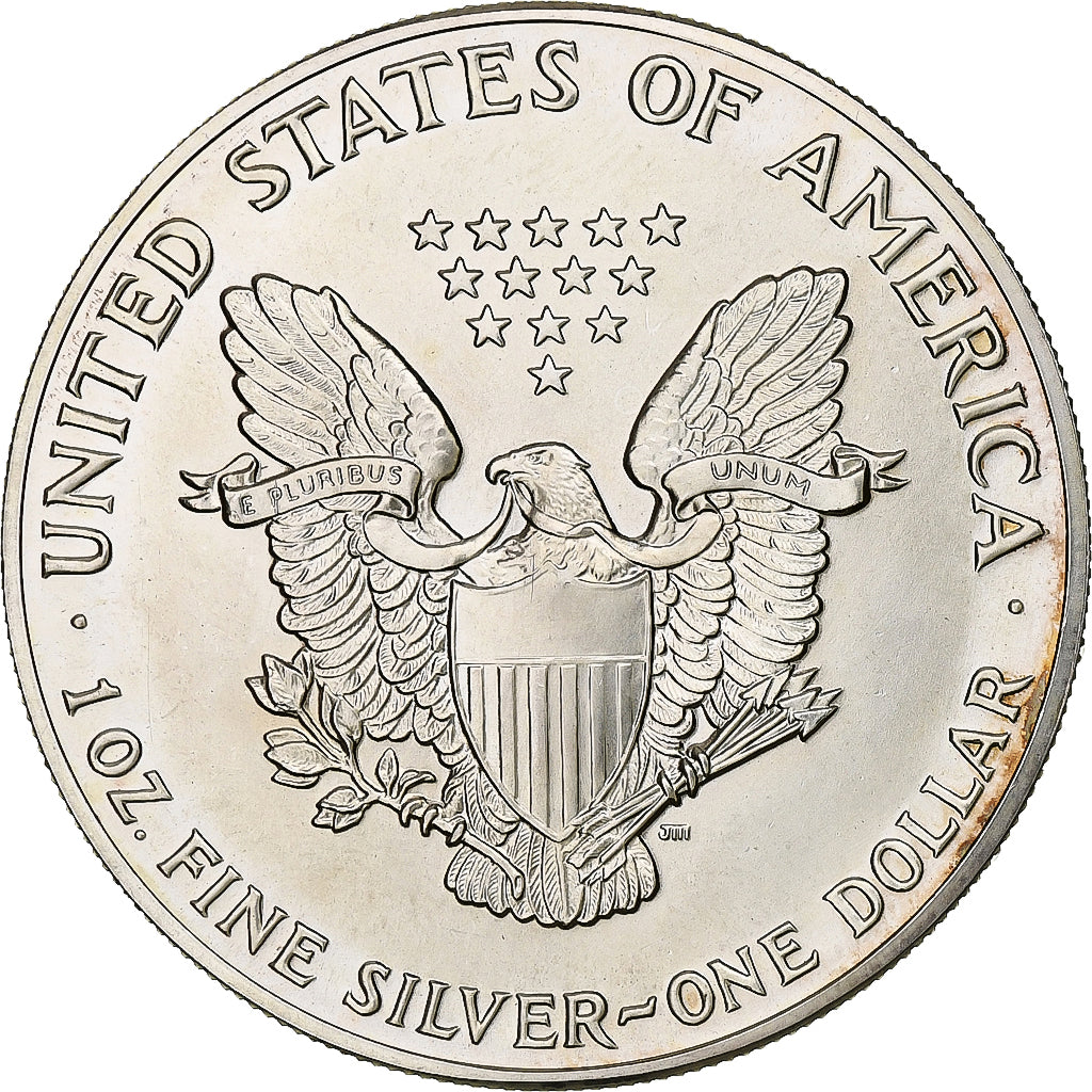United States, 1 Dollar, 1 Oz, Silver Eagle, 1987, Philadelphia, Silver, MS(64)