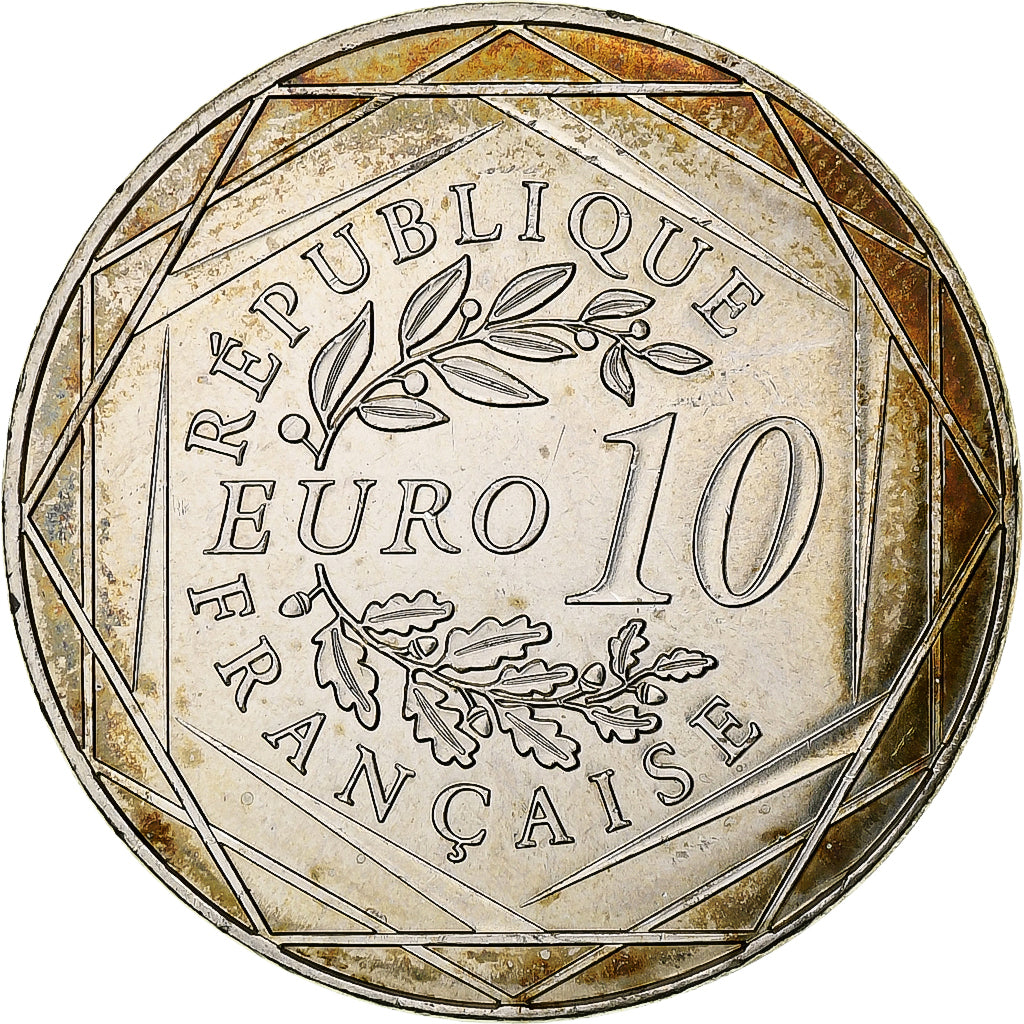 France, 10 Euro, Le Penseur de Rodin, 2017, MDP, Silver, MS(60-62)