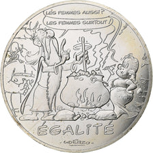 France, 10 Euro, Astérix - Égalité, 2015, MDP, Silver, MS(63)