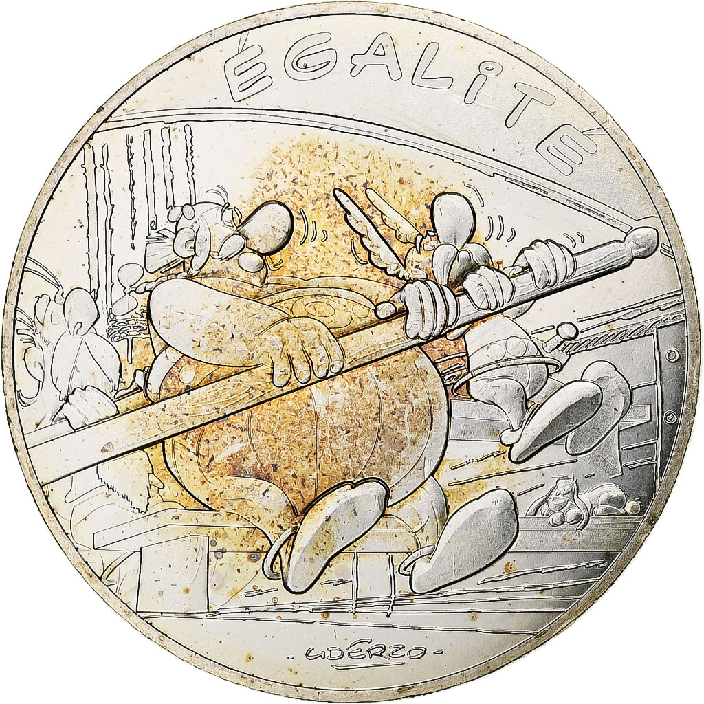 Frankreich, 10 Euro, Astérix - Égalité, 2015, MDP, Silber, UNZ