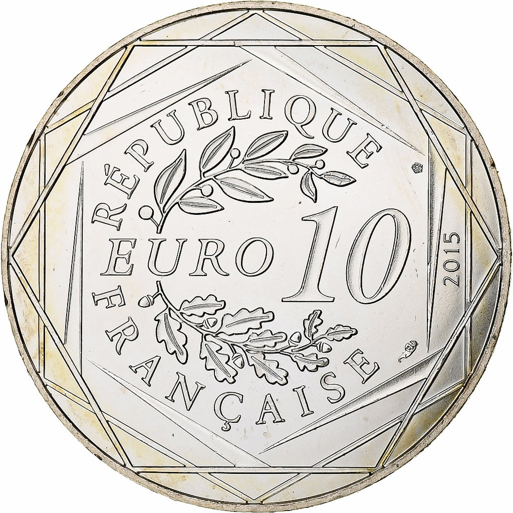 Frankreich, 10 Euro, Astérix - Égalité, 2015, MDP, Silber, UNZ
