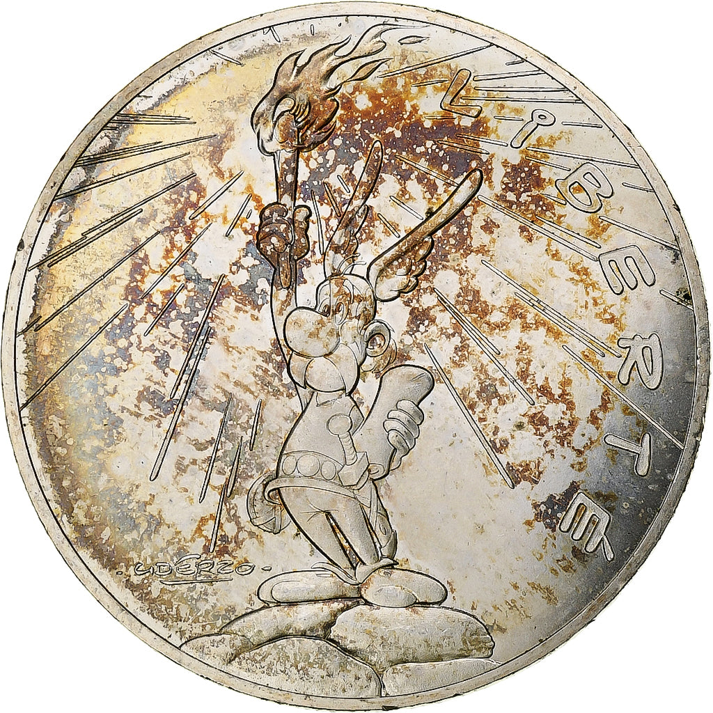France, 10 Euro, Astérix - Liberté, 2015, MDP, Silver, MS(60-62)