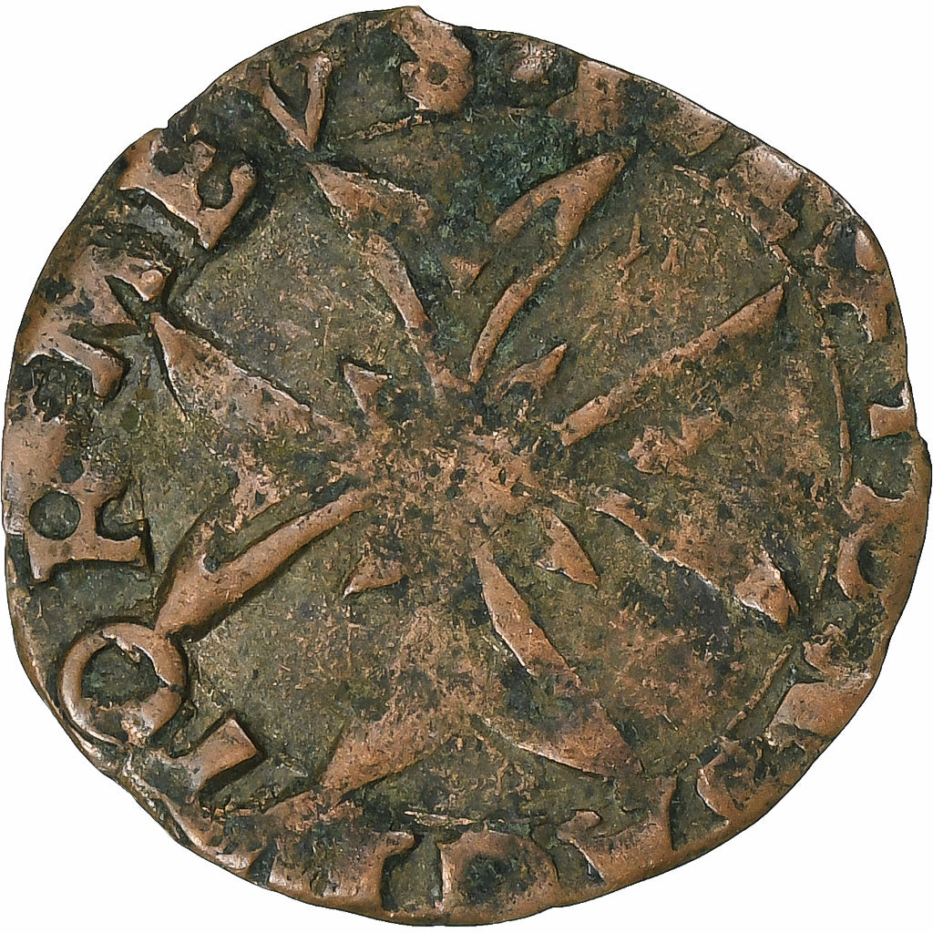 Principado de Dombes, Henri II de Montpensier, Liard, 1594, Trévoux, Cobre