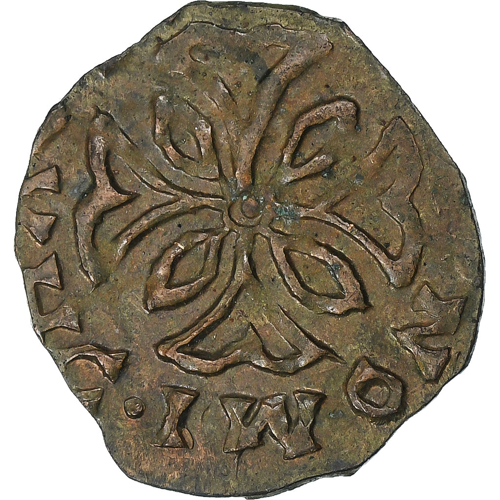 Principauté d'Orange, Frédéric-Henri de Nassau, Liard à l'M, cuivre