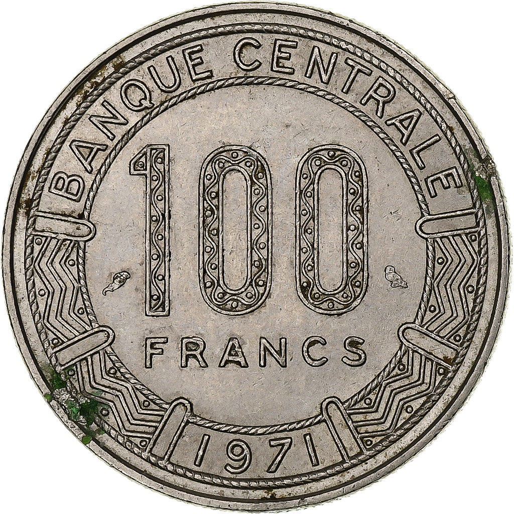 Gabon, 100 Francs, 1971, Monnaie de Paris, Nickel, TTB+, KM:12