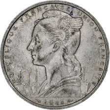 French Somaliland, 5 Francs, 1948, Monnaie de Paris, Aluminum, EF(40-45), KM:6