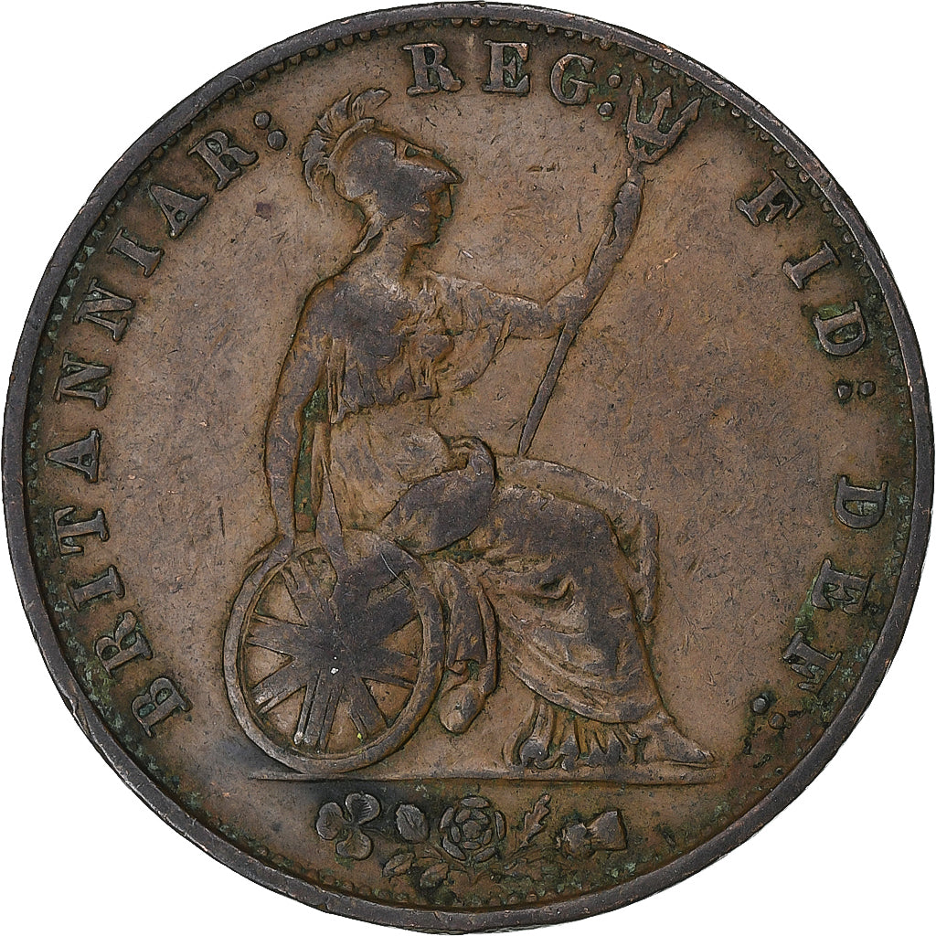 Verenigd Koninkrijk, Victoria, 1/2 Penny, 1858, London, Bronzen, FR+, KM:726