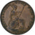 Reino Unido, Victoria, 1/2 Penny, 1858, London, Bronce, BC+, KM:726