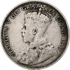 Newfoundland, George V, 20 Cents, 1912, London, Silver, VF(30-35), KM:15