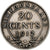TERRANOVA, George V, 20 Cents, 1912, London, Plata, BC+, KM:15