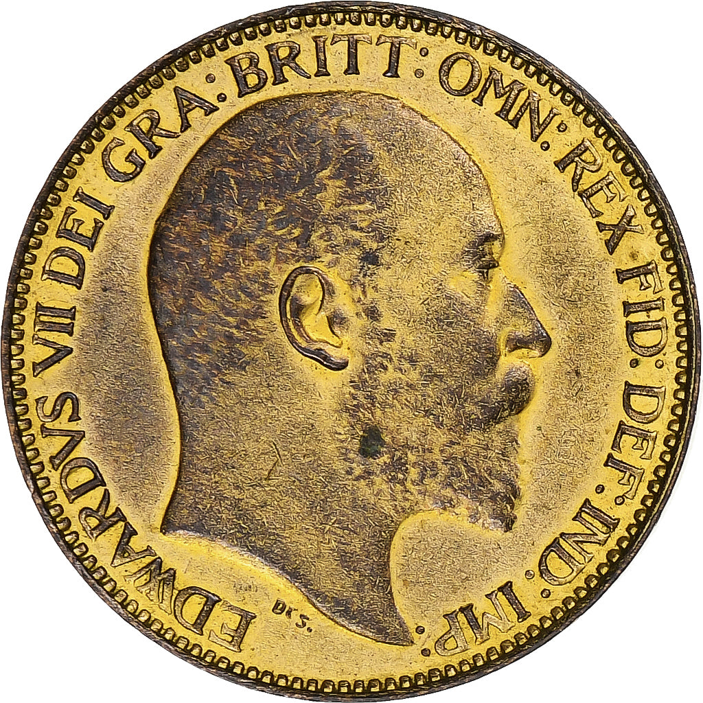 United Kingdom, Edward VII, Farthing, 1902, London, Bronze, SS+, KM:792