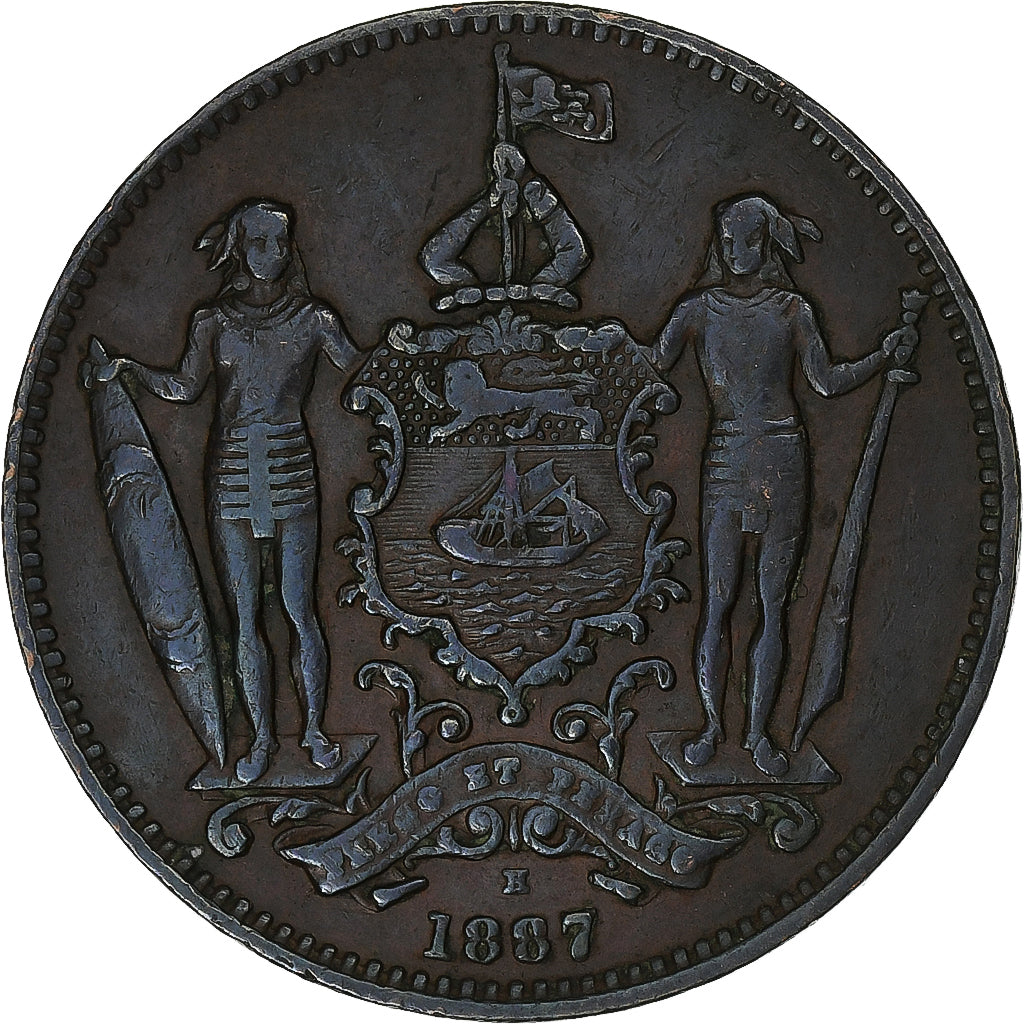 Bornéo du Nord, Cent, 1887, Heaton, Bronze, TTB, KM:2
