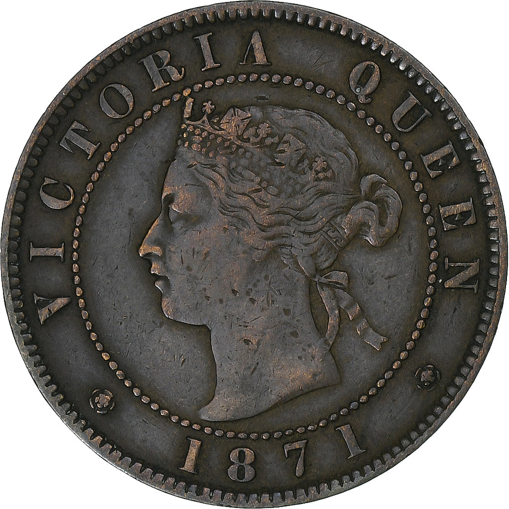 Canada, Prince Edward Island, Victoria, Cent, 1871, Heaton, Brązowy, EF(40-45)