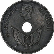 Sarawak, Charles J. Brooke, Cent, 1896, Heaton, Copper, EF(40-45), KM:7