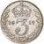 Regno Unito, George V, 3 Pence, 1917, London, Argento, BB+, KM:813