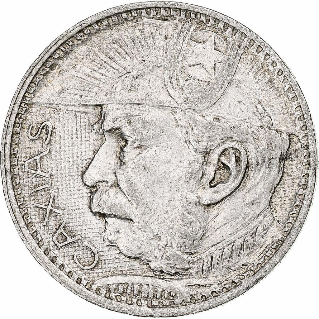 Brazil, 2000 Reis, Duke of Caxias, 1935, Rio de Janeiro, Silver, AU(50-53)