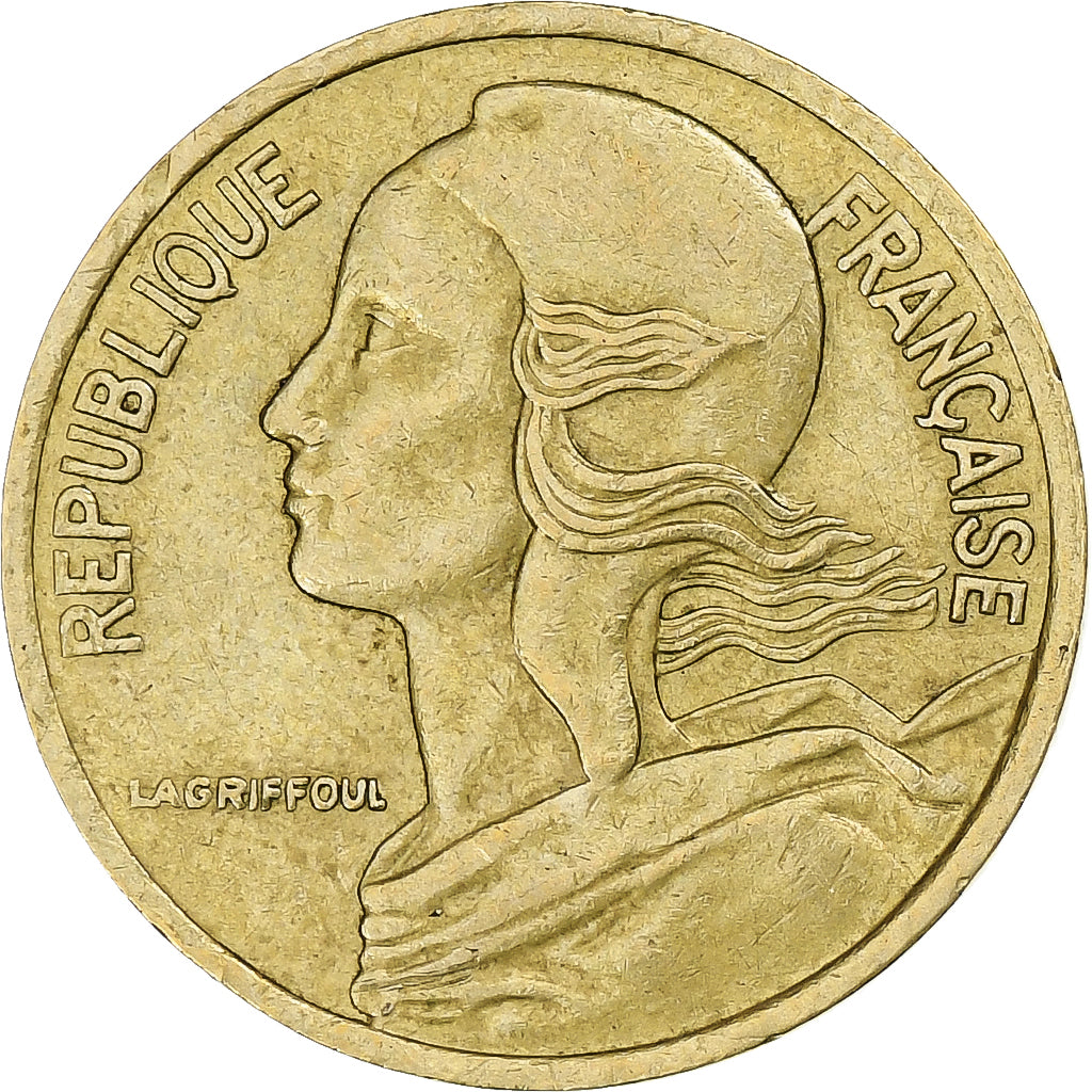 Francia, 5 Centimes, Marianne, 1977, Pessac, Alluminio-bronzo, BB, Gadoury:175
