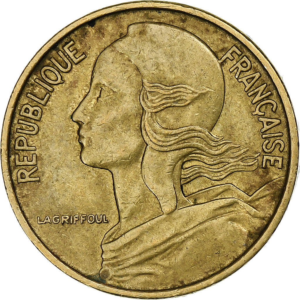Francia, 5 Centimes, Marianne, 1971, Paris, Alluminio-bronzo, BB, Gadoury:175