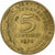 Frankreich, 5 Centimes, Marianne, 1973, Pessac, Aluminum-Bronze, SS