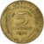 Francia, 5 Centimes, Marianne, 1973, Pessac, Alluminio-bronzo, BB, Gadoury:175