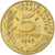 França, 5 Centimes, Marianne, 1986, Pessac, Alumínio-Bronze, AU(50-53)